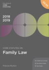 Core Statutes on Family Law 2018-19 - Book