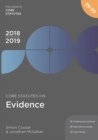 Core Statutes on Evidence 2018-19 - Book