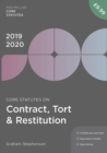 Core Statutes on Contract, Tort & Restitution 2019-20 - Book