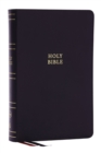 NKJV, Single-Column Reference Bible, Verse-by-verse, Black Bonded Leather, Red Letter, Comfort Print (Thumb Indexed) - Book
