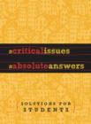 Critical Issues. Absolute Answers. - Book