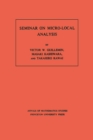 Seminar on Micro-Local Analysis. (AM-93), Volume 93 - eBook
