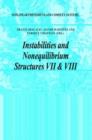 Instabilities and Nonequilibrium Structures VII and VIII - Book