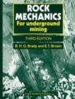 Rock Mechanics : For underground mining - eBook