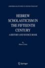 Hebrew Scholasticism in the Fifteenth Century : A History and Source Book - eBook