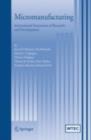 Micromanufacturing : International Research and Development - eBook
