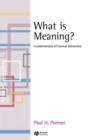 What is Meaning? : Fundamentals of Formal Semantics - Book