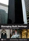 Managing Built Heritage : The Role of Cultural Significance - Book