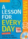 Lesson for Every Day: Maths Ages 4-5 : 4-5 years - Book