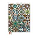Porto (Portuguese Tiles) Ultra 18-month Vertical Hardback Dayplanner 2025 (Elastic Band Closure) - Book