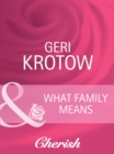 What Family Means - eBook