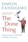 The Done Thing - eBook