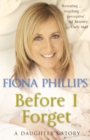 Before I Forget - eBook
