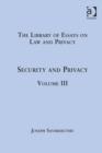 Security and Privacy : Volume III - Book