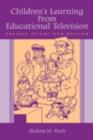 Children's Learning from Educational Television : Sesame Street and Beyond - eBook