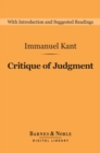 Critique of Judgment (Barnes & Noble Digital Library) - eBook