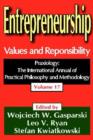 Entrepreneurship : Volume 17, Values and Responsibility - Book