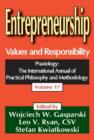 Entrepreneurship : Volume 17, Values and Responsibility - Book