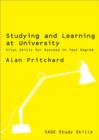 Studying and Learning at University : Vital Skills for Success in Your Degree - Book