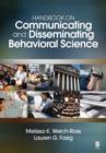Handbook on Communicating and Disseminating Behavioral Science - Book