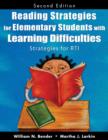 Reading Strategies for Elementary Students With Learning Difficulties : Strategies for RTI - Book
