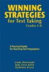 Winning Strategies for Test Taking, Grades 3-8 : A Practical Guide for Teaching Test Preparation - Book