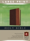 NLT Compact Edition Bible Large Print Tutone Brown/Tan - Book