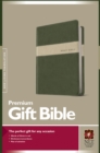 NLT Premium Gift Bible, Evergreen/Stone - Book