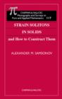 Strain Solitons in Solids and How to Construct Them - eBook