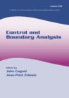 Control and Boundary Analysis - eBook