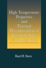 High Temperature Properties and Thermal Decomposition of Inorganic Salts with Oxyanions - eBook
