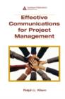 Effective Communications for Project Management - Book