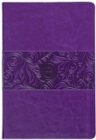 The Passion Translation New Testament with Psalms Proverbs and Song of Songs (2020 Edn) Large Print Violet Faux Leather - Book