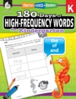 180 Days of High-Frequency Words for Kindergarten : Practice, Assess, Diagnose - Book