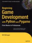 Beginning Game Development with Python and Pygame : From Novice to Professional - eBook