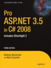 Pro ASP.NET 3.5 in C# 2008 : Includes Silverlight 2 - eBook