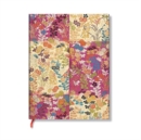 Kara-ori Pink (Japanese Kimono) Midi Lined Softcover Flexi Journal (Elastic Band Closure) - Book