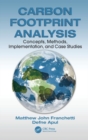 Carbon Footprint Analysis : Concepts, Methods, Implementation, and Case Studies - Book