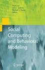 Social Computing and Behavioral Modeling - eBook