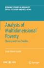 Analysis of Multidimensional Poverty : Theory and Case Studies - eBook