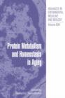 Protein Metabolism and Homeostasis in Aging - eBook