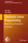 Stochastic Linear Programming : Models, Theory, and Computation - eBook