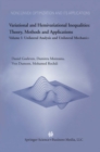 Variational and Hemivariational Inequalities Theory, Methods and Applications : Volume I: Unilateral Analysis and Unilateral Mechanics - eBook