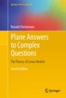 Plane Answers to Complex Questions : The Theory of Linear Models - eBook
