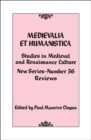 Medievalia et Humanistica, No. 36 : Studies in Medieval and Renaissance Culture - eBook