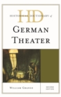 Historical Dictionary of German Theater - eBook