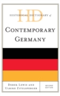 Historical Dictionary of Contemporary Germany - Book