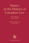 Essays in the History of Canadian Law, Volume III : Nova Scotia - Book