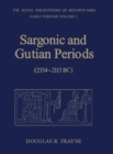 Sargonic and Gutian Periods (2234-2113 BC) - Book