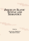 None Issues in Slavic Syntax and Semantics - eBook
